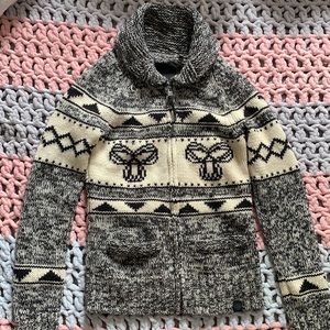 Aritzia TNA wool zip up sweater